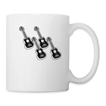 Ukulele Ukulele-Spieler Ukulelist - Tasse - Weiß - Rechts