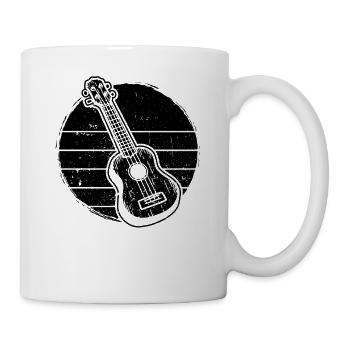 Ukulele Ukulele-Spieler Ukulelist - Tasse - Weiß - Rechts
