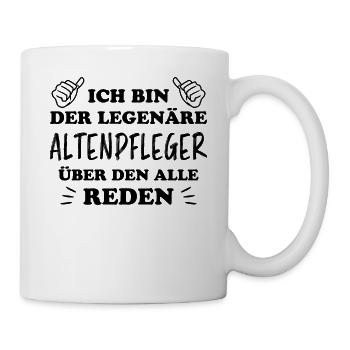 Altenpfleger Lustiger Spruch Altenpfleger Geschenk - Tasse - Weiß - Rechts
