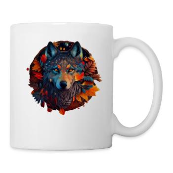 Wölfe Silhouette Naturschutz Tierschutz Wolf - Tasse - Weiß - Rechts