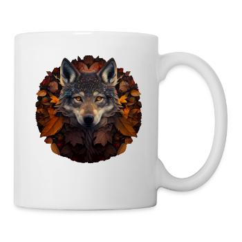 Wölfe Silhouette Naturschutz Tierschutz Wolf - Tasse - Weiß - Rechts