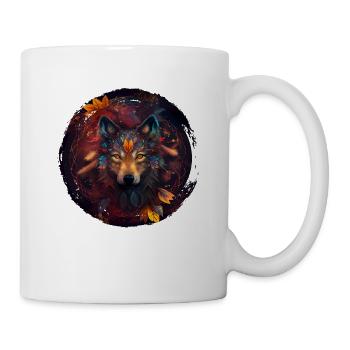 Wölfe Silhouette Naturschutz Tierschutz Wolf - Tasse - Weiß - Rechts