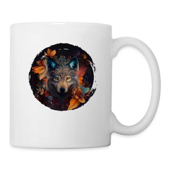 Wölfe Silhouette Naturschutz Tierschutz Wolf - Tasse - Weiß - Rechts