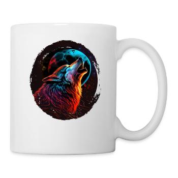 Wölfe Silhouette Naturschutz Tierschutz Wolf - Tasse - Weiß - Rechts