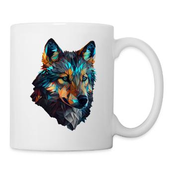 Wölfe Silhouette Naturschutz Tierschutz Wolf - Tasse - Weiß - Rechts