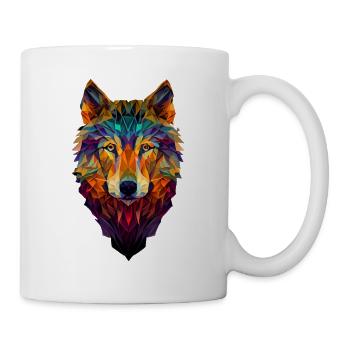 Wölfe Silhouette Naturschutz Tierschutz Wolf - Tasse - Weiß - Rechts