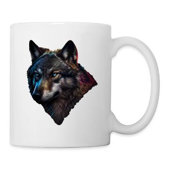 Wölfe Silhouette Naturschutz Tierschutz Wolf - Tasse - Weiß - Rechts