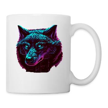 Wölfe Silhouette Naturschutz Tierschutz Wolf - Tasse - Weiß - Rechts