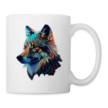 Wölfe Silhouette Naturschutz Tierschutz Wolf - Tasse - Weiß - Rechts