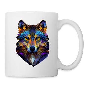 Wölfe Silhouette Naturschutz Tierschutz Wolf - Tasse - Weiß - Rechts