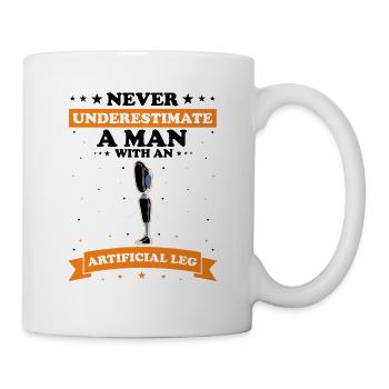 Leg prosthesis design and leg prostheses - Mug - white - Right