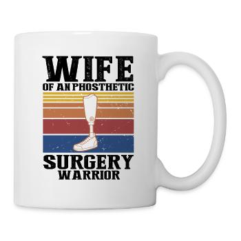 Beinprothesendesign und Beinprothesen - Tasse - Weiß - Rechts