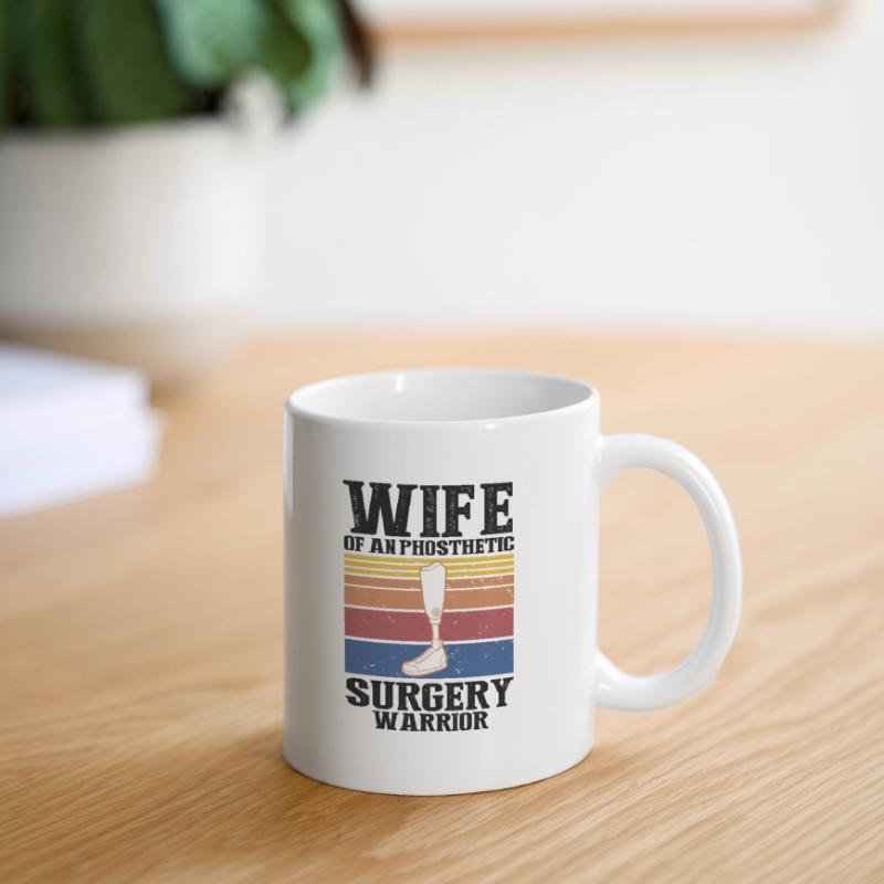 Conception de prothèses de jambe et prothèses de jambe Mug blanc
