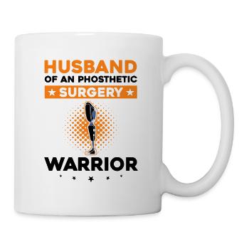 Beinprothesendesign und Beinprothesen - Tasse - Weiß - Rechts