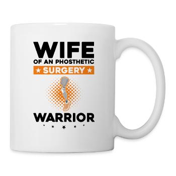 Artificial limb design for leg prosthesis - Mug - white - Right