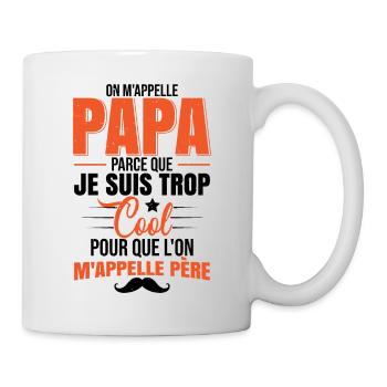 Dicton drôle de papa - Mug blanc - blanc - Droite
