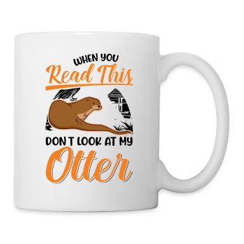 Loutre Cadeau Loutre Loutre Loutre Loutre de mer - Mug blanc - blanc - Droite