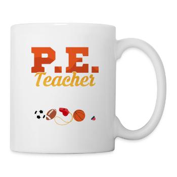 P.E. Teacher Chaos Coordinator Physical Education - Mug - white - Right
