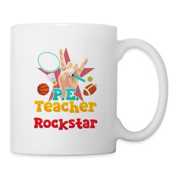 P.E.Teacher Educational Physical Education School - Mug - white - Right