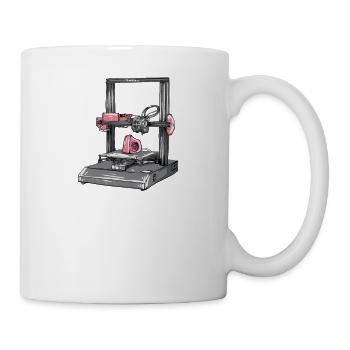 3D Printing Printing CAD PLA Filament 3D Printing - Mug - white - Right