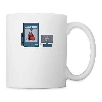 3D Printing Printing CAD PLA Filament 3D Printing - Mug - white - Right