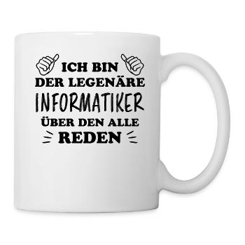 Informatiker Lustig Spruch Programmierer Geschenk - Tasse - Weiß - Rechts