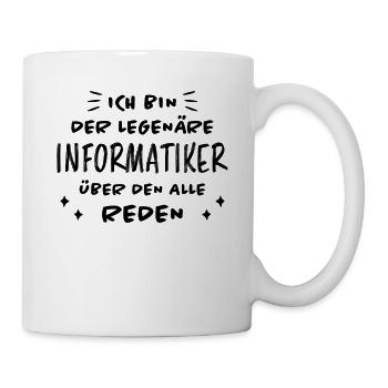 Informatiker Lustig Spruch Programmierer Geschenk - Tasse - Weiß - Rechts
