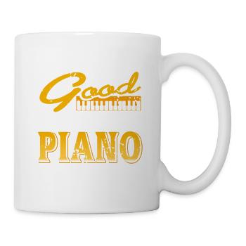 Je sais que je suis bon pour jouer le piano drôle pianiste - Mug blanc - blanc - Droite