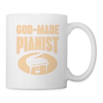Pianiste divin Rétro Funny Piano Designs - Mug blanc - blanc - Droite