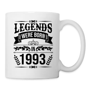 1993 Geburtstag Männer Frauen - Tasse - Weiß - Rechts