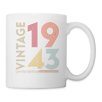 Millésime 1943 Edition limitée - Mug blanc - blanc - Droite