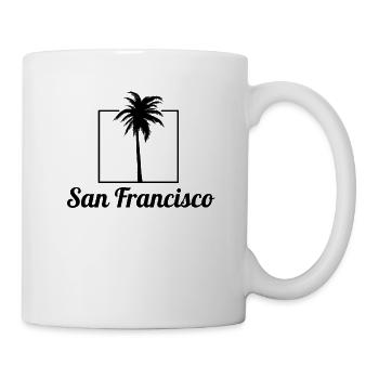 San Francisco Palm Tree Holiday Trip Souvenir - Mug - white - Right
