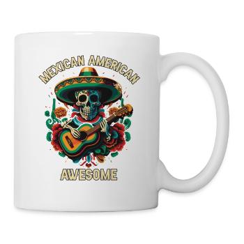 Mexicain Américain Awesome America Mexique Américain M - Mug blanc - blanc - Droite