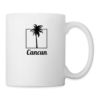 Cancun Palm Tree Holiday Trip Souvenir - Mug - white - Right