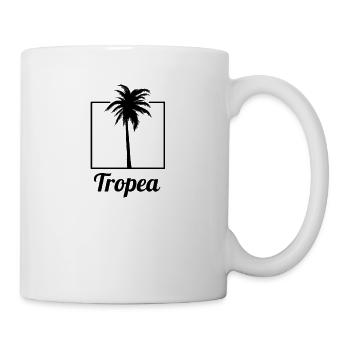Tropea Palm Tree Holiday Trip Souvenir - Tasse - Weiß - Rechts