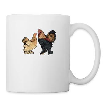 Brahma Hühner I Chicken Geflügel Motiv für - Tasse - Weiß - Rechts