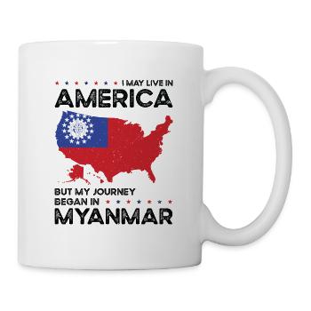 Né Birman Myanmar États-Unis - Mug blanc - blanc - Droite