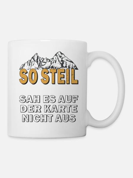 WANDERN SO STEIL - Tasse - Weiß
