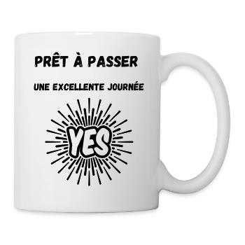Positive T-shirt - Mug blanc - blanc - Droite
