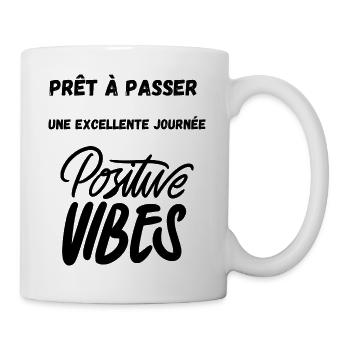 Positive T-shirt - Mug blanc - blanc - Droite