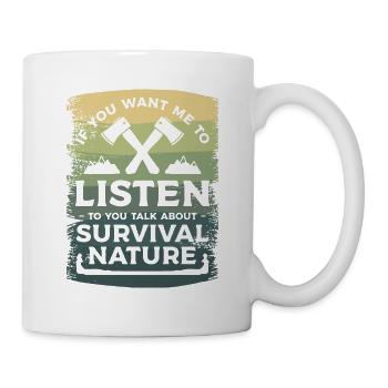 Si tu veux que je t’écoute parler de - Mug blanc - blanc - Droite