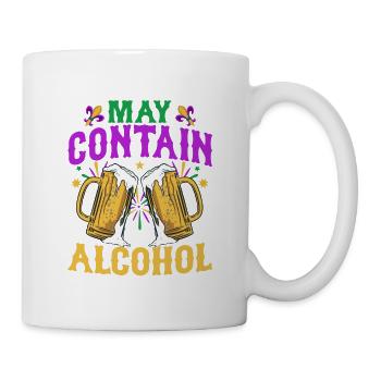 May Contain Alcohol Mardi Gras Parade - Mug - white - Right