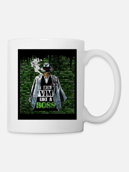 I Exit VIM like a Boss for Linux Linux Lover and - Tasse - Weiß