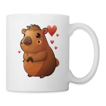 Belle capybara - Mug blanc - blanc - Droite