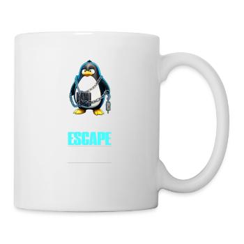 Linux Humor VIM Escape Artist Tux the Penguin - Tasse - Weiß - Rechts