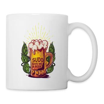 Sudo Give Me Beer the Dream Command of Linux - Tasse - Weiß - Rechts