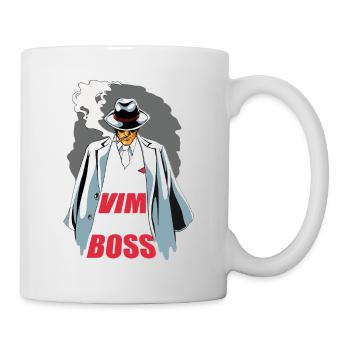 I Exit VIM Like a Boss for Linux Coder and Hacker - Tasse - Weiß - Rechts