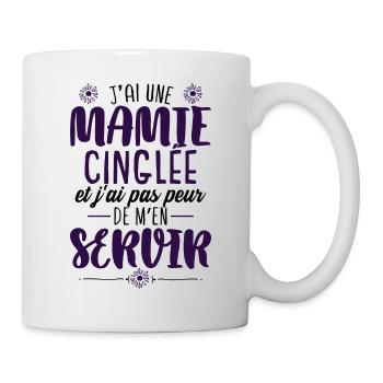 Mamie Petite Fille Cadeau - Mug blanc - blanc - Droite