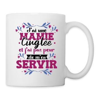 J'Ai Une Mamie Petite Fille Famille Cadeau - Mug blanc - blanc - Droite