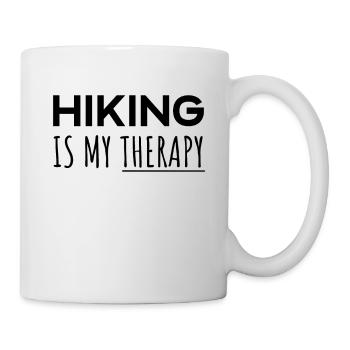 Funny hiking quote Hiking Outdoor - Mug - white - Right